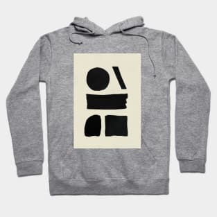 Black Paint Shapes Hoodie